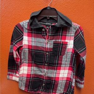 Classic Red and Black Plaid Flannel Shirt